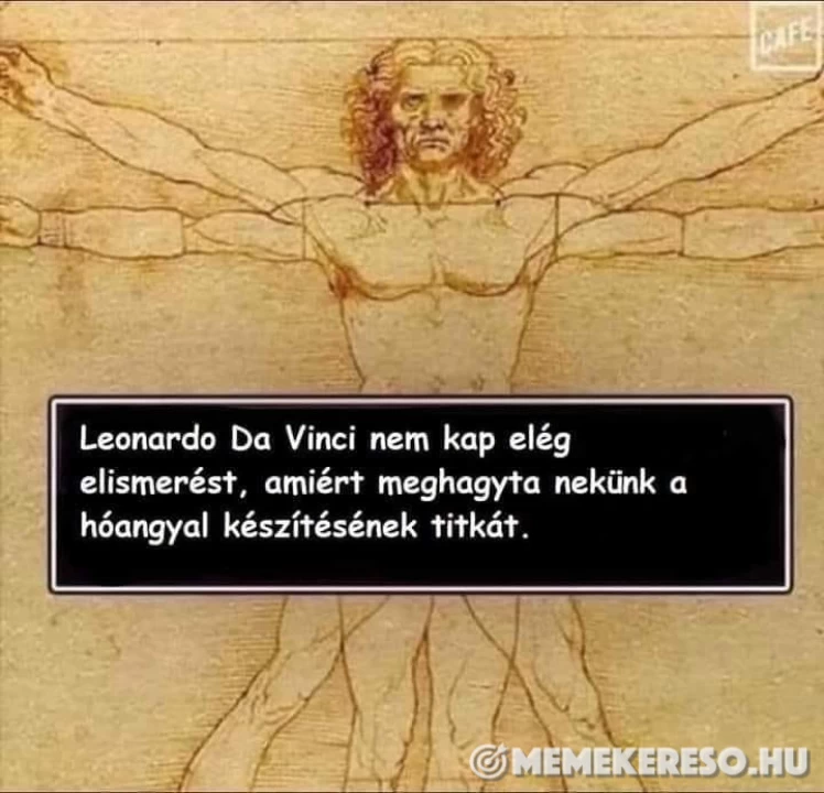 Leonardo Da Vinci nem kap elég elismerést, amiért meghagyta nekünk a hóangyal készítésének titkát.
